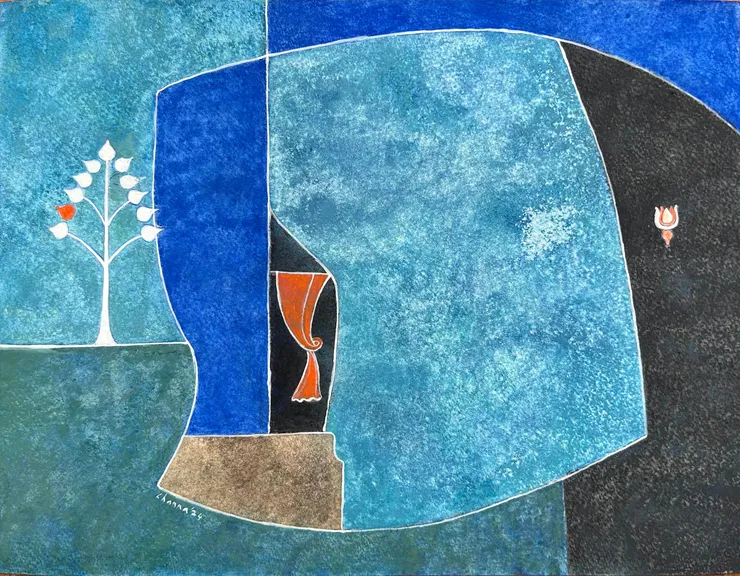 Channa Ekanayake, Red Curtain II, 2024