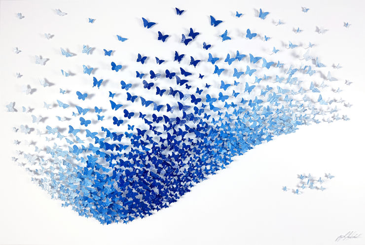 Joel Amit, Flight of Butterflies (Blue)