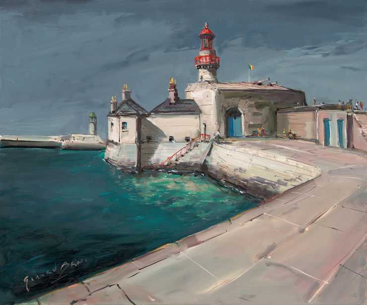 Gerard-Byrne-Winter-Light-East-Pier-Lighthouse-DunLaoghaire-art-gallery-Dublin-Ireland