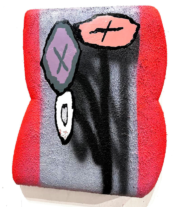 abstract wall sculpture