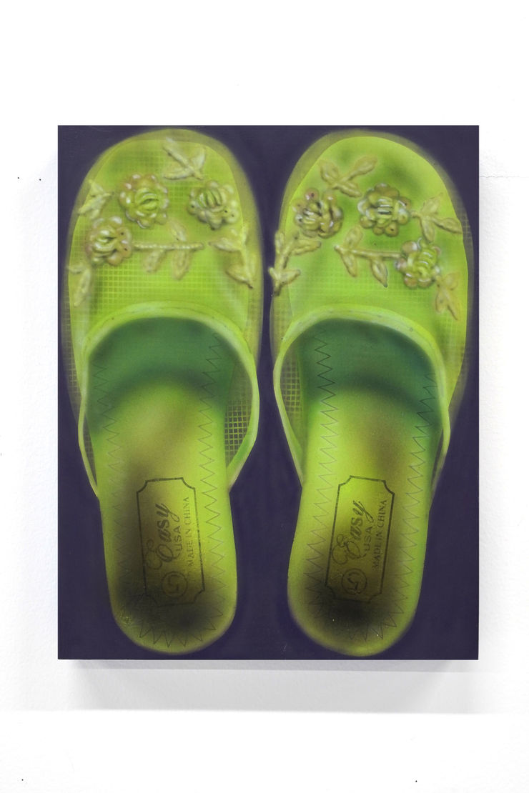 Ade Ogunmowo, Green Ripper Slippers, 2024