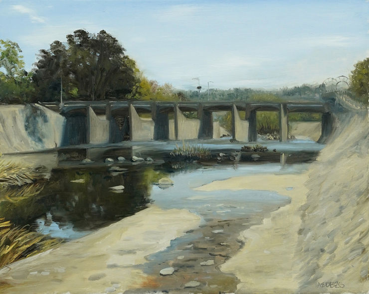 painting of the LA River