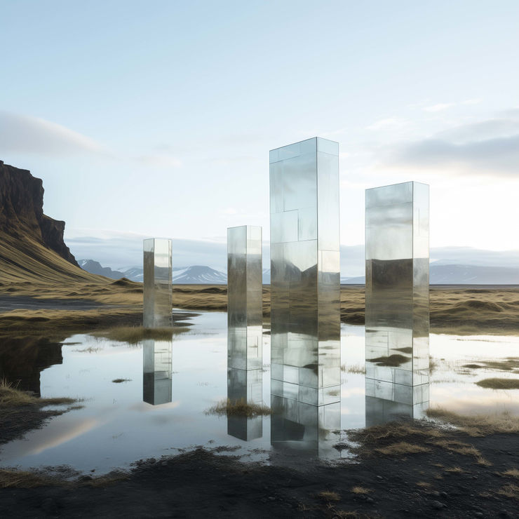 Nicolas Grospierre, Giant Inscrutable Matrices - Midjourney, 2024