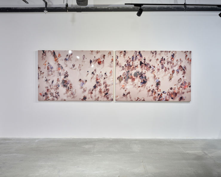 Random International, Imagine Our Flock (Diptych), 2024