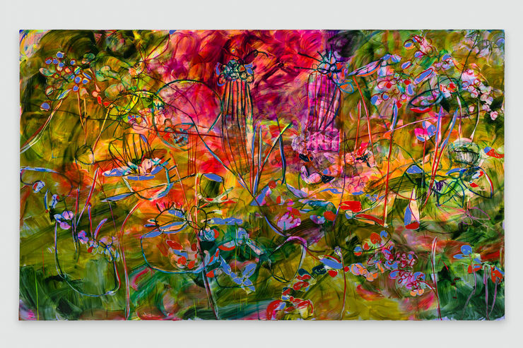 Jadé Fadojutimi, Plums are not plums until you think about plums and realise there are no plums here to be seen, 2023