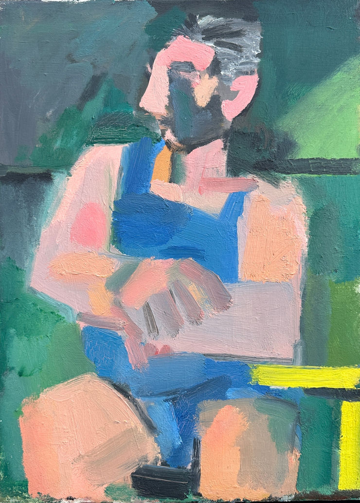 Seated figure