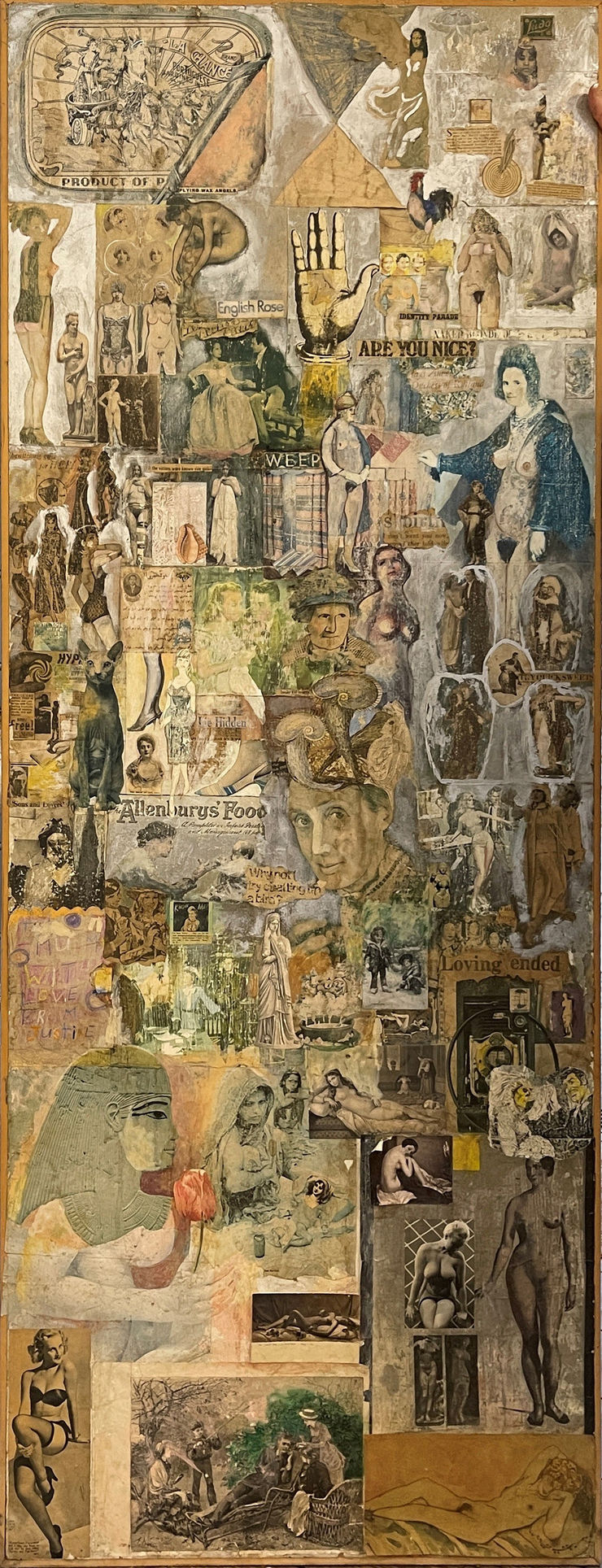 Nigel Henderson Double-sided screen, circa 1970 Collage 198 x 76 cms 78 x 29 7/8 ins