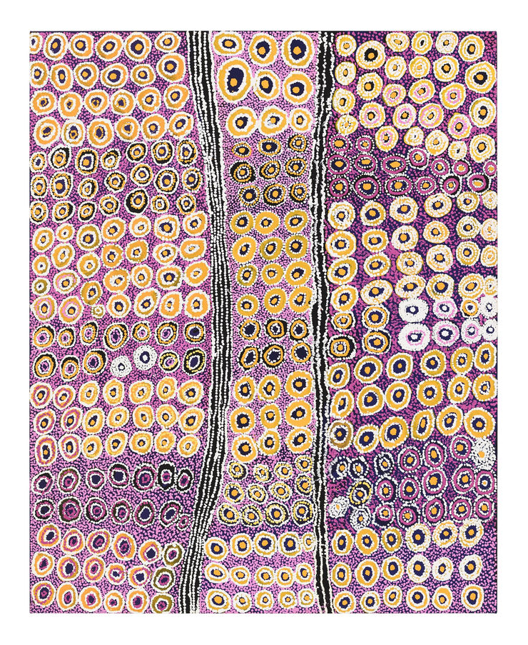 Mona Mitakiki Shepherd Seven Sisters, 2020 Acrylic on linen 150cm x 121cm