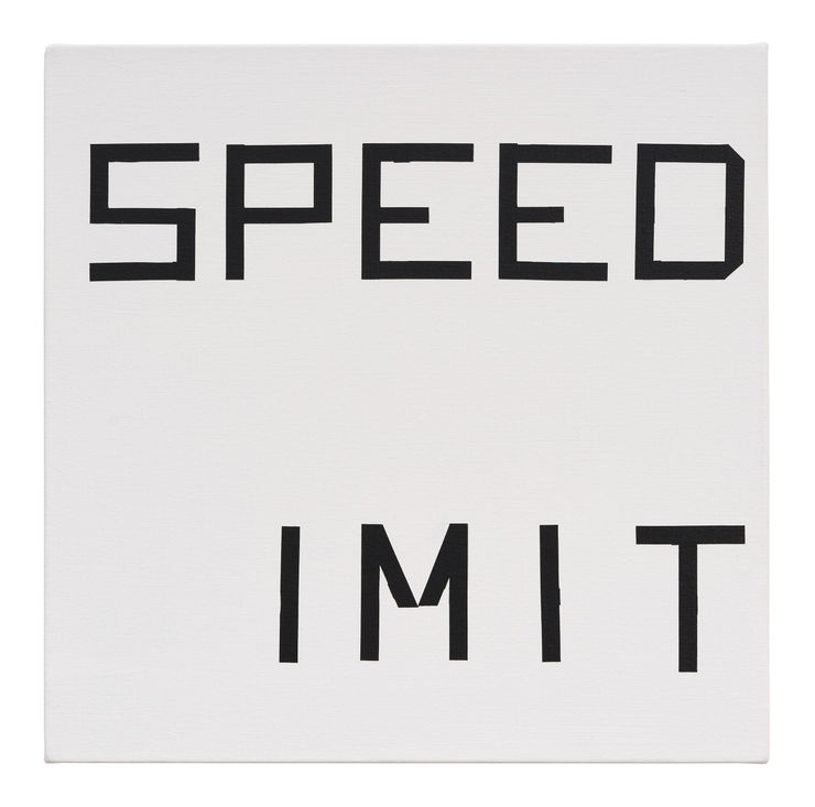 Juan Bolivar Sign, 2013 Acrylic on canvas 30cm x 30cm