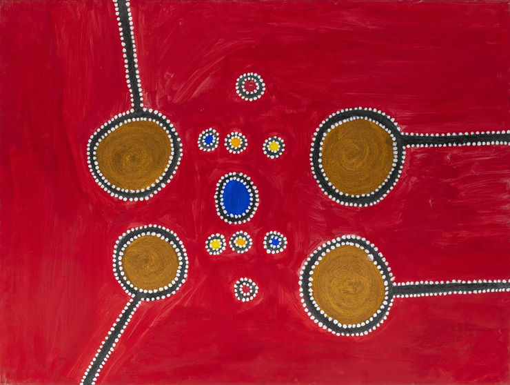 Rammey Ramsey Warlawoon, 2012 Acrylic on canvas 90 x 120 cm 35 3/8 x 47 1/4 inches