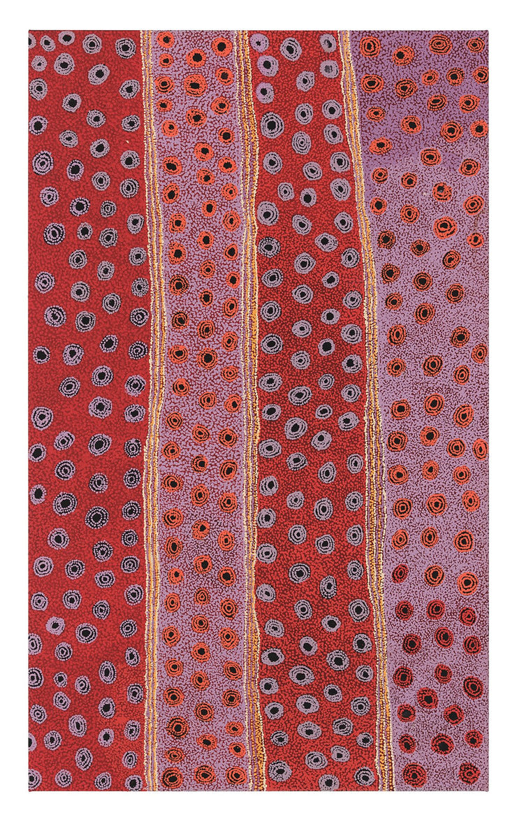 Tjimpayi Presley Kapi Tjukula Tjuta (Many Rock Holes), 2024 Acrylic on linen 197cm x 118.5cm