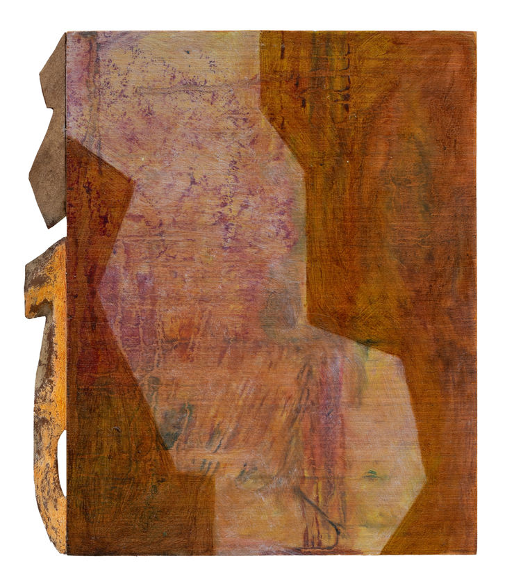 Karolina Albricht As a Mist Magnifies the Moon (J.E.), 2024 Oil on panel 18cm x 14cm