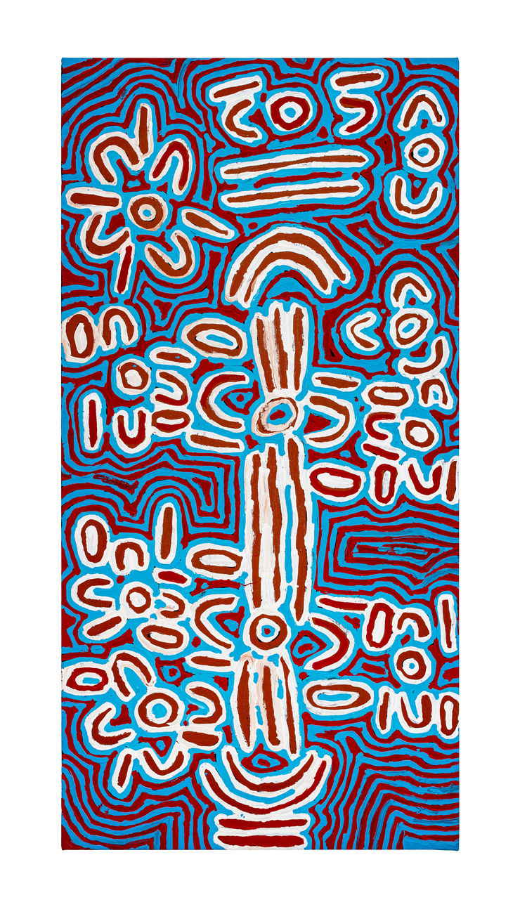 Myra Patrick Herbert Women's Dreaming , 2023 Synthetic polymer paint on canvas 120cm x 60cm