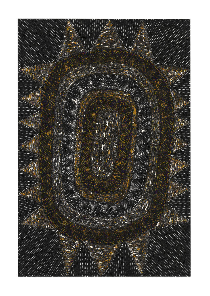 Josephine Burak Wantarringa II, 2024 Ochre on canvas 120cm x 80cm