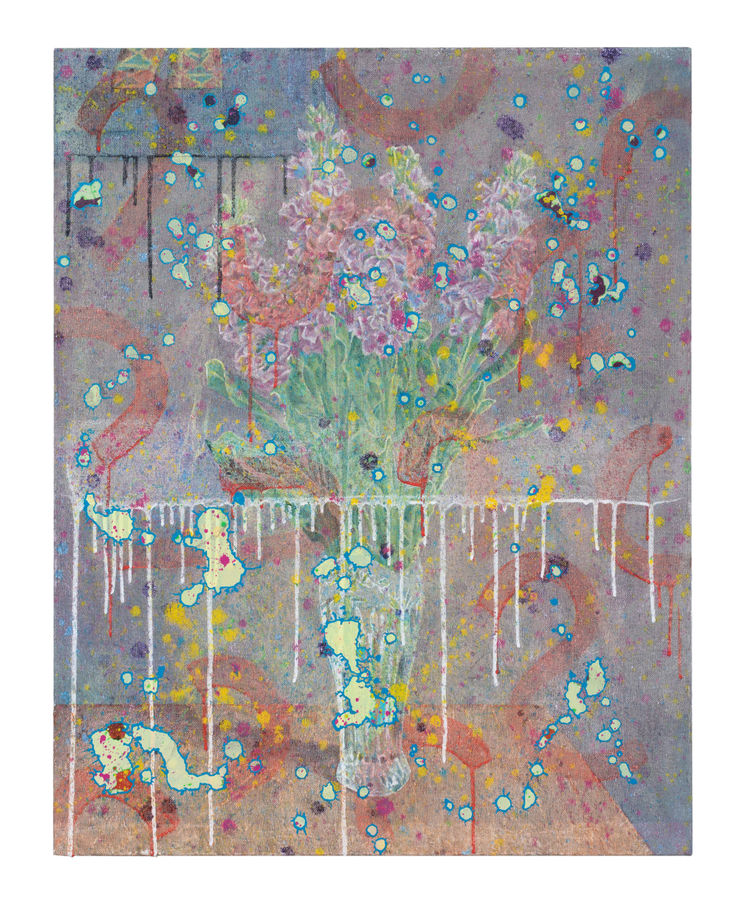 Ralph Anderson Matthiola, 2024 Acrylic on linen 95cm x 75cm