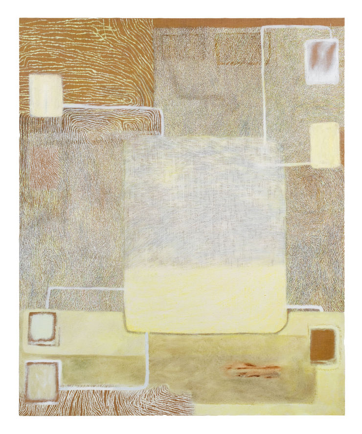 Karolina Albricht 7 Years Bad Luck, 2022-23 Oil on jute 220cm x 180cm