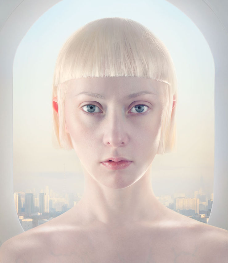 Katerina Belkina Enter, 2011 Photography, Digital Painting 110 x 95 cm, 43 1/4 x 37 3/8 inch Edition of 9 plus 2 artist's proofs Serie: Empty Spaces artist label and signature on verso