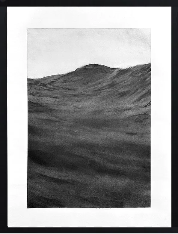 Shane McClatchey, Waves in Charcoal 3, 2026