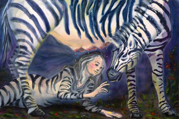 Sarah Alice Moran, Thirst Trap (Zebra), 2024