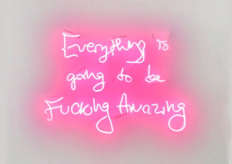 Fucking Amazing - Pink On White