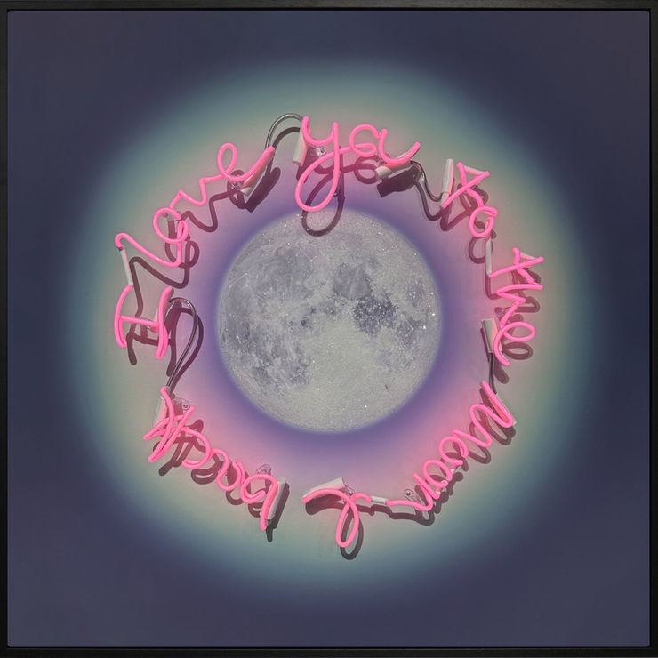 To The Moon & Back - Auric Moon- Pink Neon