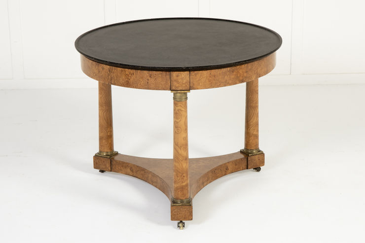 19th Century French Burr Elm Guéridon