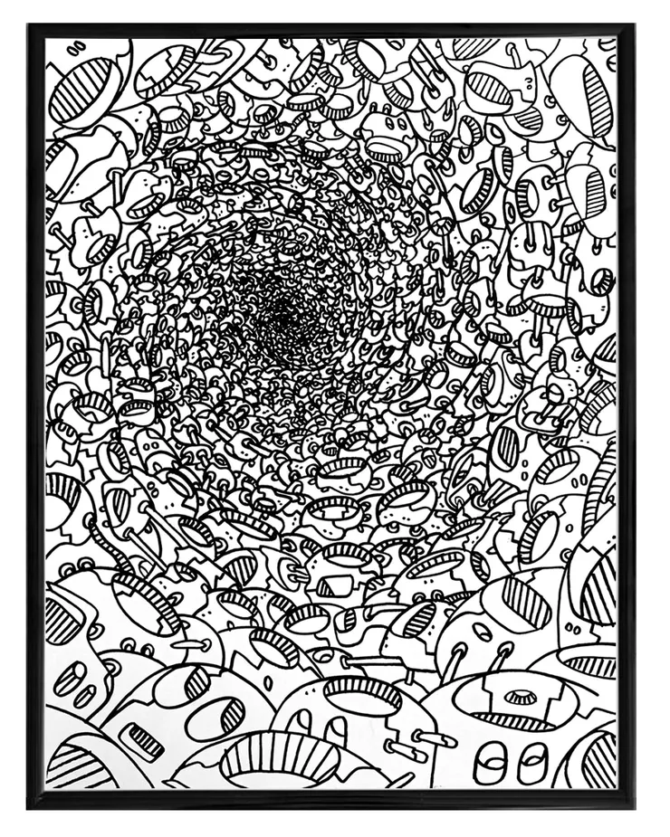 Mehdi Cibille aka Le Module De Zeer, Spiral, 2020