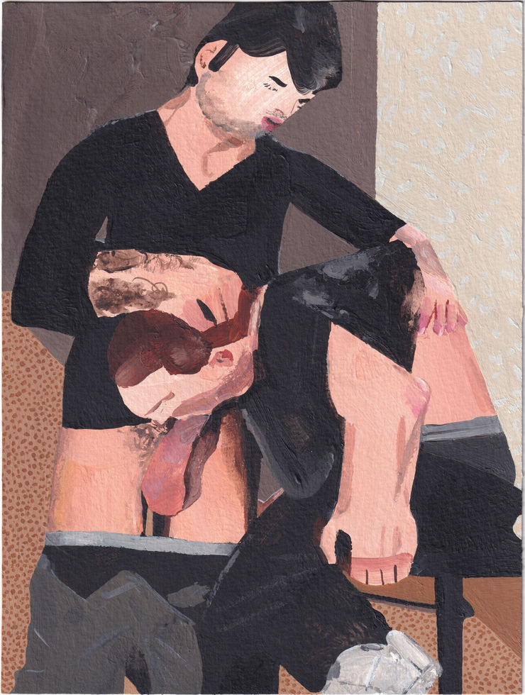 Melissa Steckbauer Untitled, 2023 acrylic on paper 24 x 18 cm 9 1/2 x 7 1/8 in