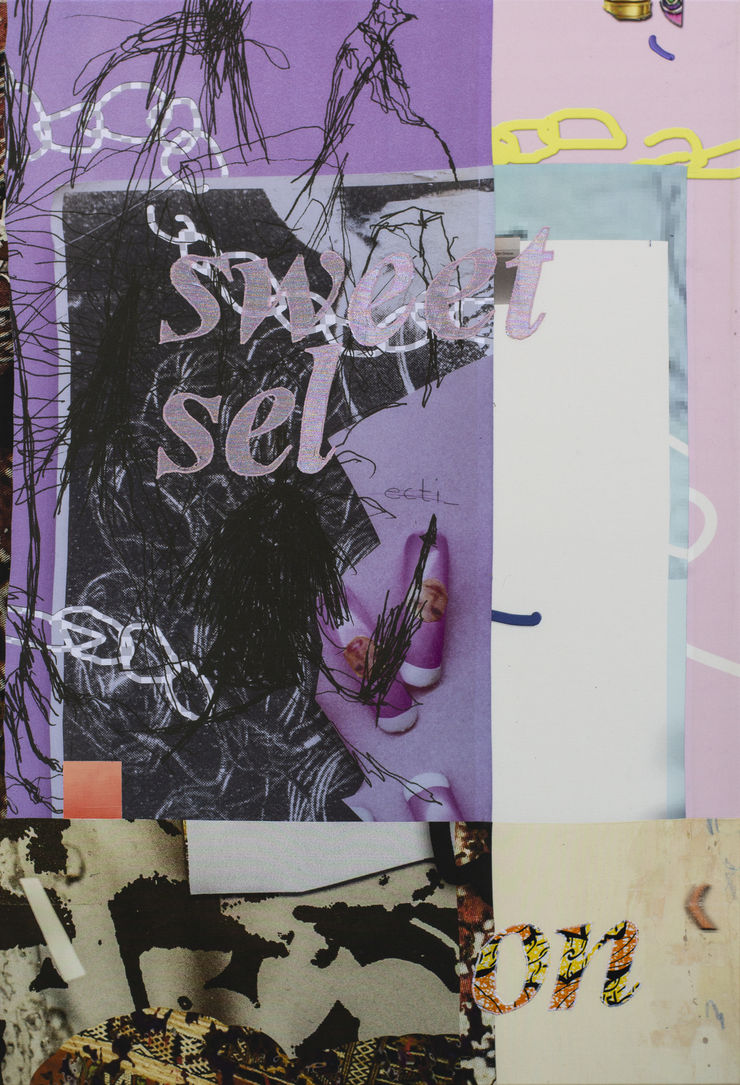 Nana Mandl sweet selection, 2018 Mixed media on canvas 190 x 130 cm 74 3/4 x 51 1/8 in