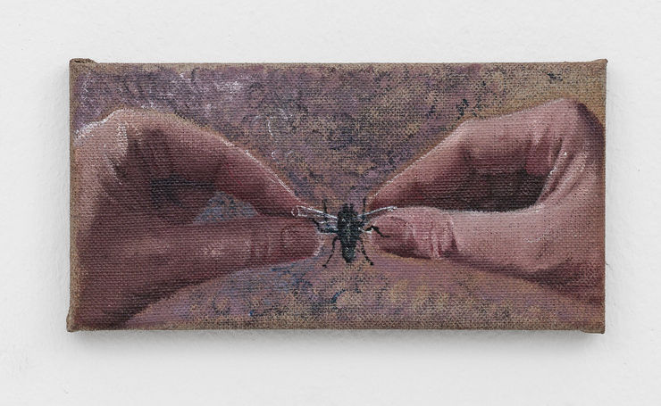 Julia Szczerbowska Balancing, 2025 oil on canvas 10 x 15 cm 4 x 5 7/8 in