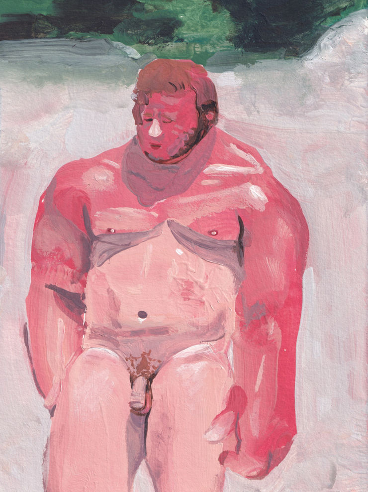 Melissa Steckbauer Untitled, 2023 acrylic on paper 20 x 15 cm 7 7/8 x 5 7/8 in