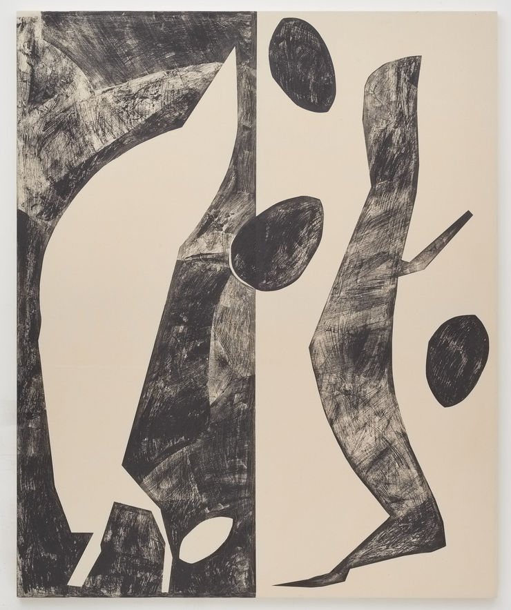 Frauke Dannert Graphit Paintings (M04/23), 2023 Graphitpigment und Dispersion auf Baumwollgewebe 220 x 180 cm 86 5/8 x 70 7/8 in