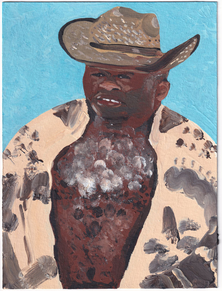 Melissa Steckbauer Untitled, 2023 acrylic on paper 20 x 15 cm 7 7/8 x 5 7/8 in