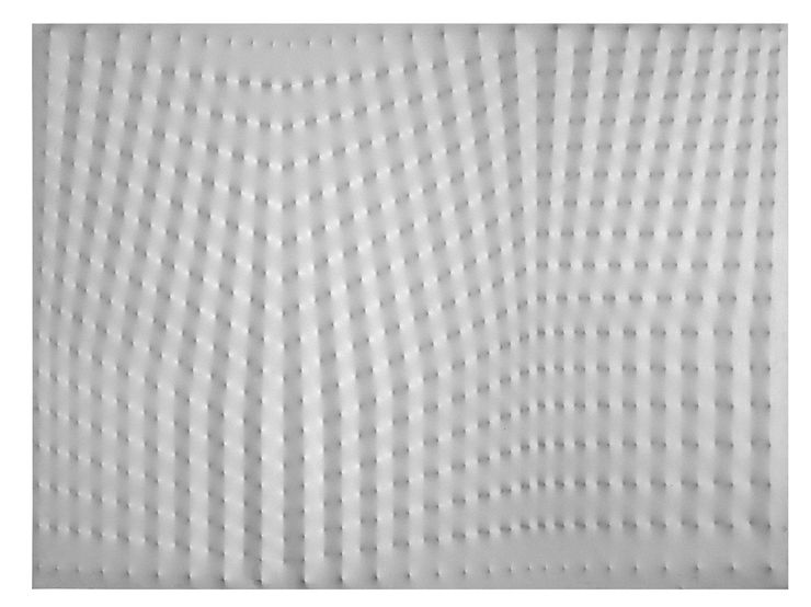 Enrico Castellani, Superficie bianca, 1976