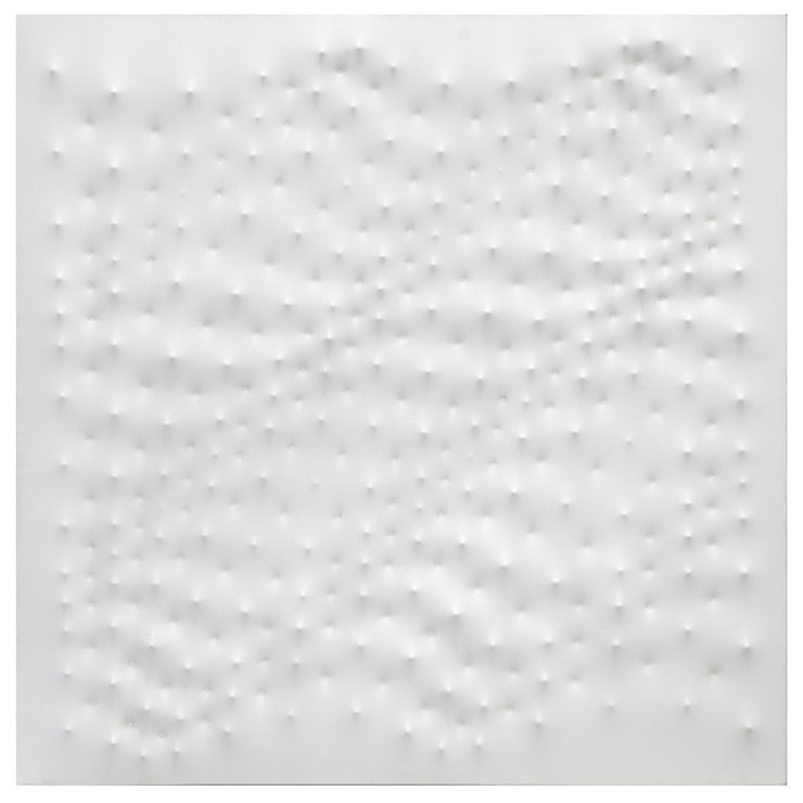 Enrico Castellani, Superficie bianca , 1991