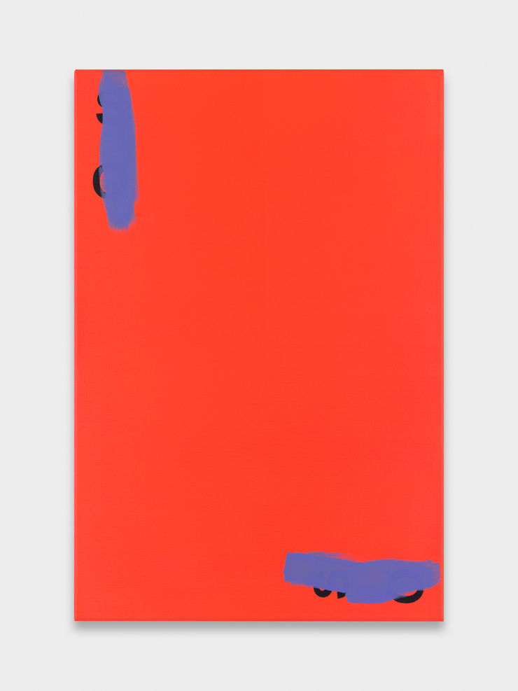 Nick Oberthaler Untitled, 2018 Acrylic on canvas 60 x 40 cm 23 5/8 x 15 3/4 in