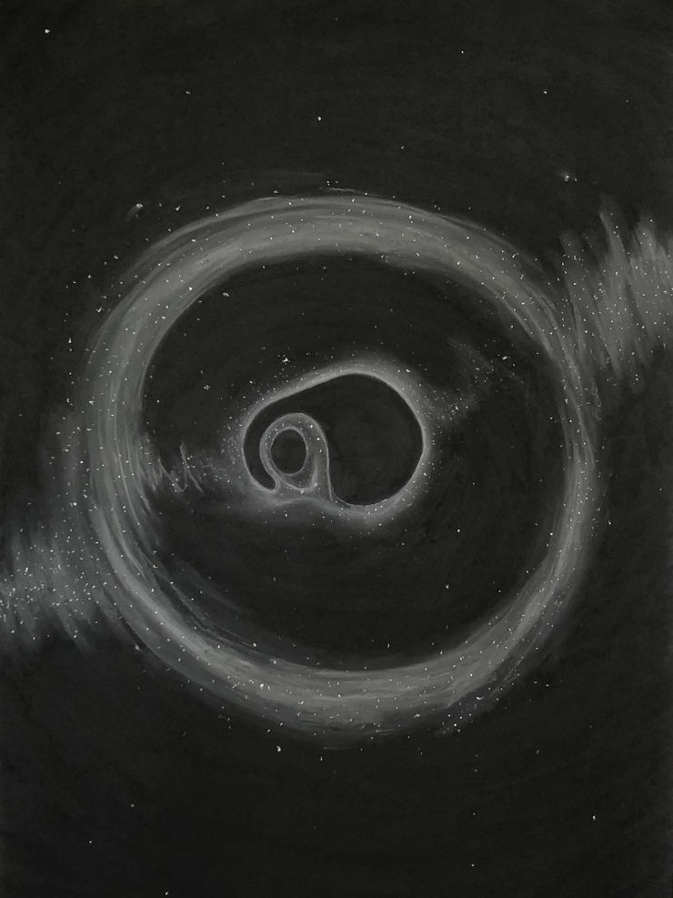Juan Antonio Olivares Untitled (black hole), 2018 Graphite on paper, framed 77.4 x 57 cm 30 1/2 x 22 1/2 in