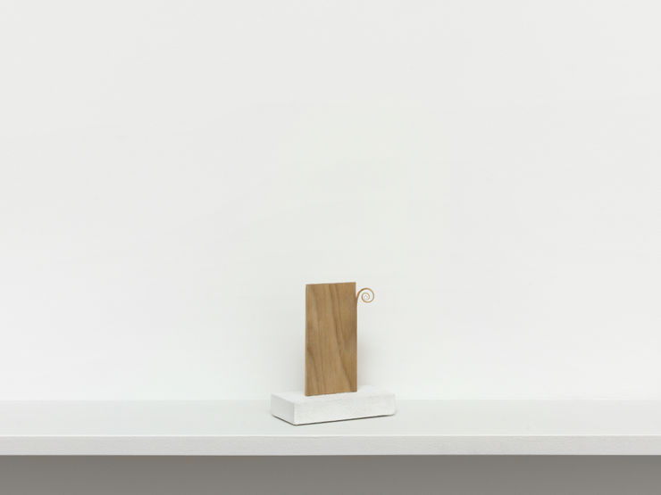 Eric Oglander Butterfly tongue, 2023 Poplar, fabric from t shirt, glue, acrylic paint 12.7 x 10.16 x 5.08 cm 5 x 4 x 2 in