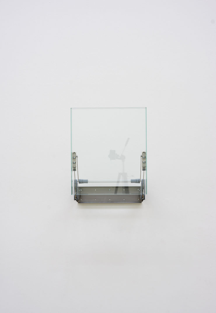 Manuel Burgener Untitled , 2018 glass, aluminium 48 x 54 x 40 cm 18 7/8 x 21 1/4 x 15 3/4 in