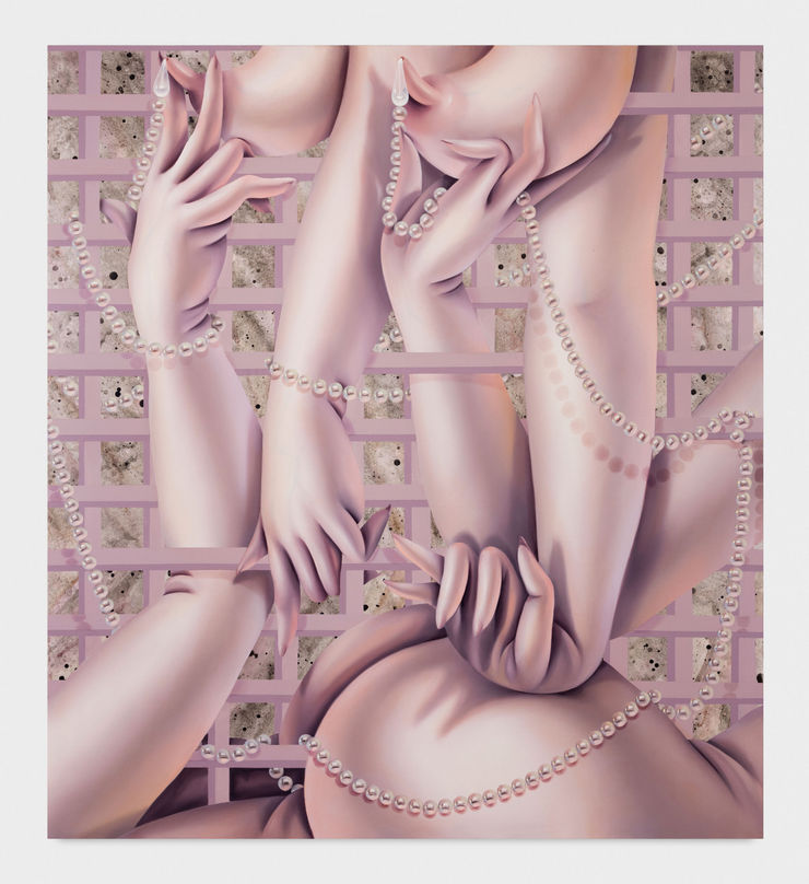 Sarah Slappey, Lavender Lattice, 2020