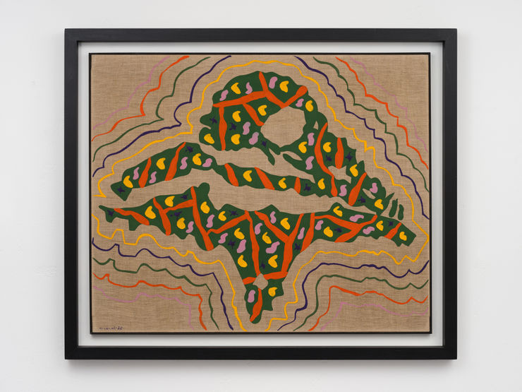 Carla Accardi Albero Verde, 1983 vinyl tempera on canvas 90 x 110 cm 35 3/8 x 43 1/4 in