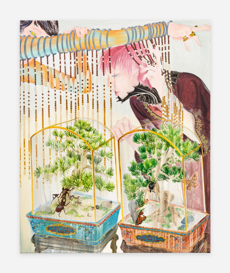 Ding Shilun, Two Bonsais, 2023