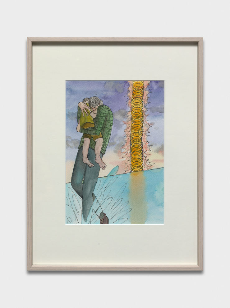 Ding Shilun D41 (Sunset), 2021 Watercolor on paper 26 x 18 cm 10 1/4 x 7 1/8 in