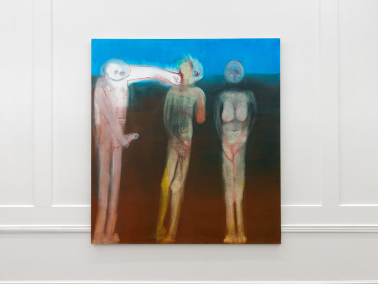 Miriam Cahn o.t., 2017 oil on canvas 194.8 x 180 cm 76 3/4 x 70 7/8 in