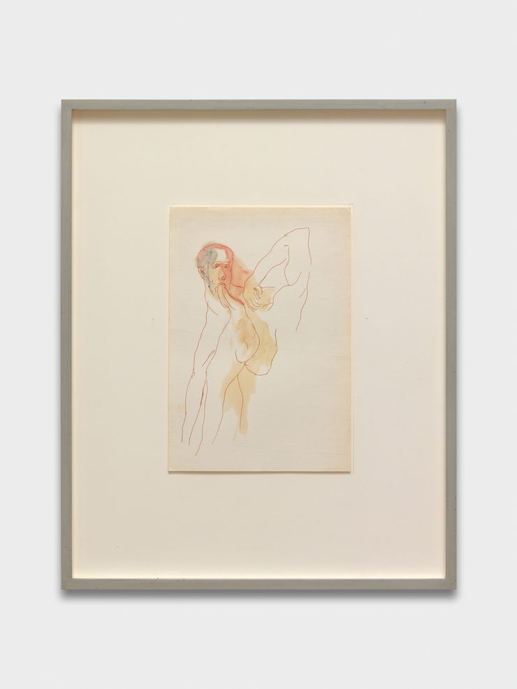 Tolia Astakhishvili oh, so amazing , 2023 Archival ink, oil paint on paper 54 x 43.5 cm 21 1/4 x 17 1/8 in