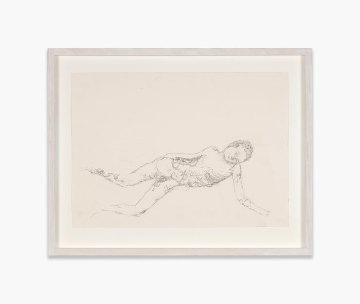 Oliver Bak Untitled, 2024 pencil on paper 30 x 42 cm 11 3/4 x 16 1/2 in 39.5 x 50.5 x 2.5 (framed)