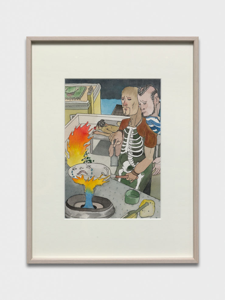 Ding Shilun D22 (Tutorial), 2021 Watercolor on paper 26 x 18 cm 10 1/4 x 7 1/8 in