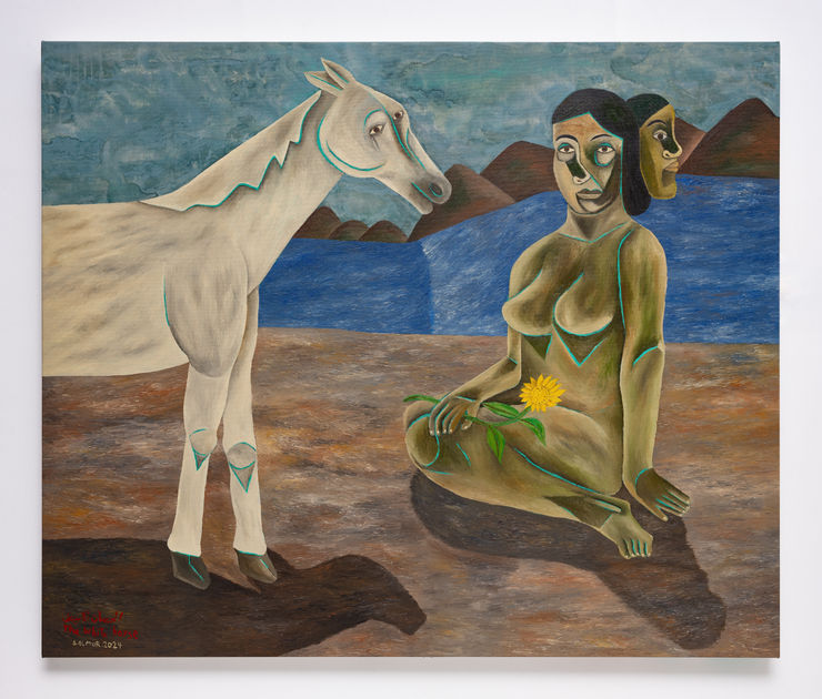 Salah Elmur, The White Horse, 2024