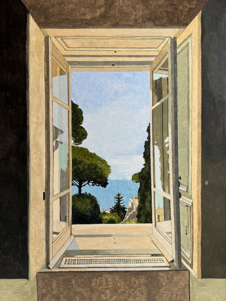 Chantel de Latour,  Balcony, looking out to sea , 2024