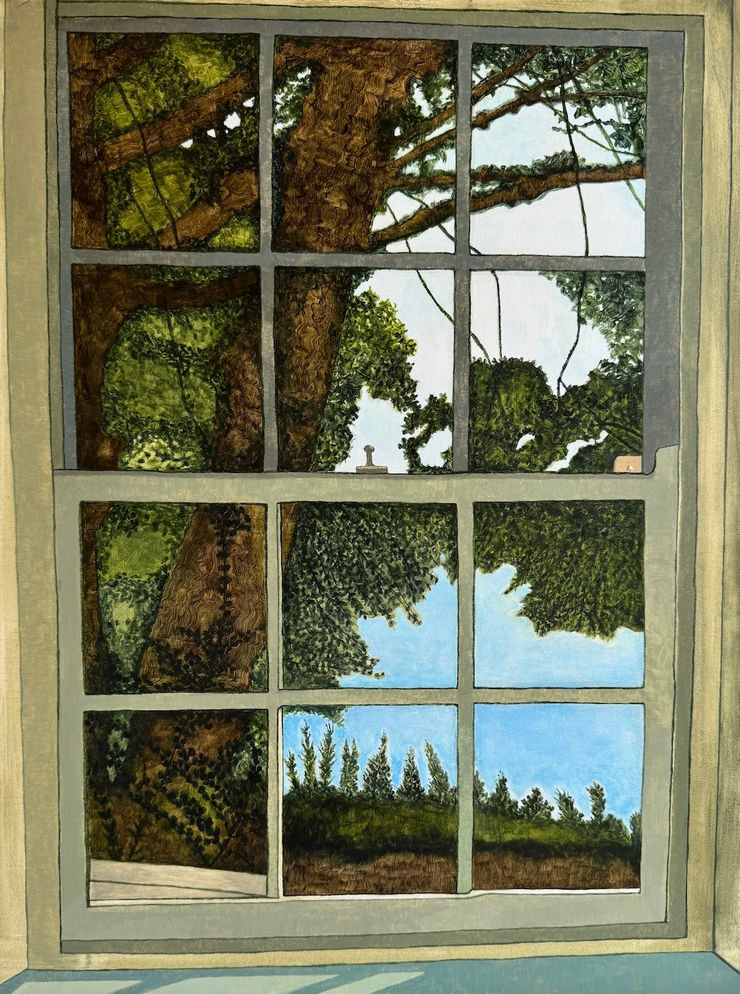 Chantel de Latour, 12-pane window, 2024
